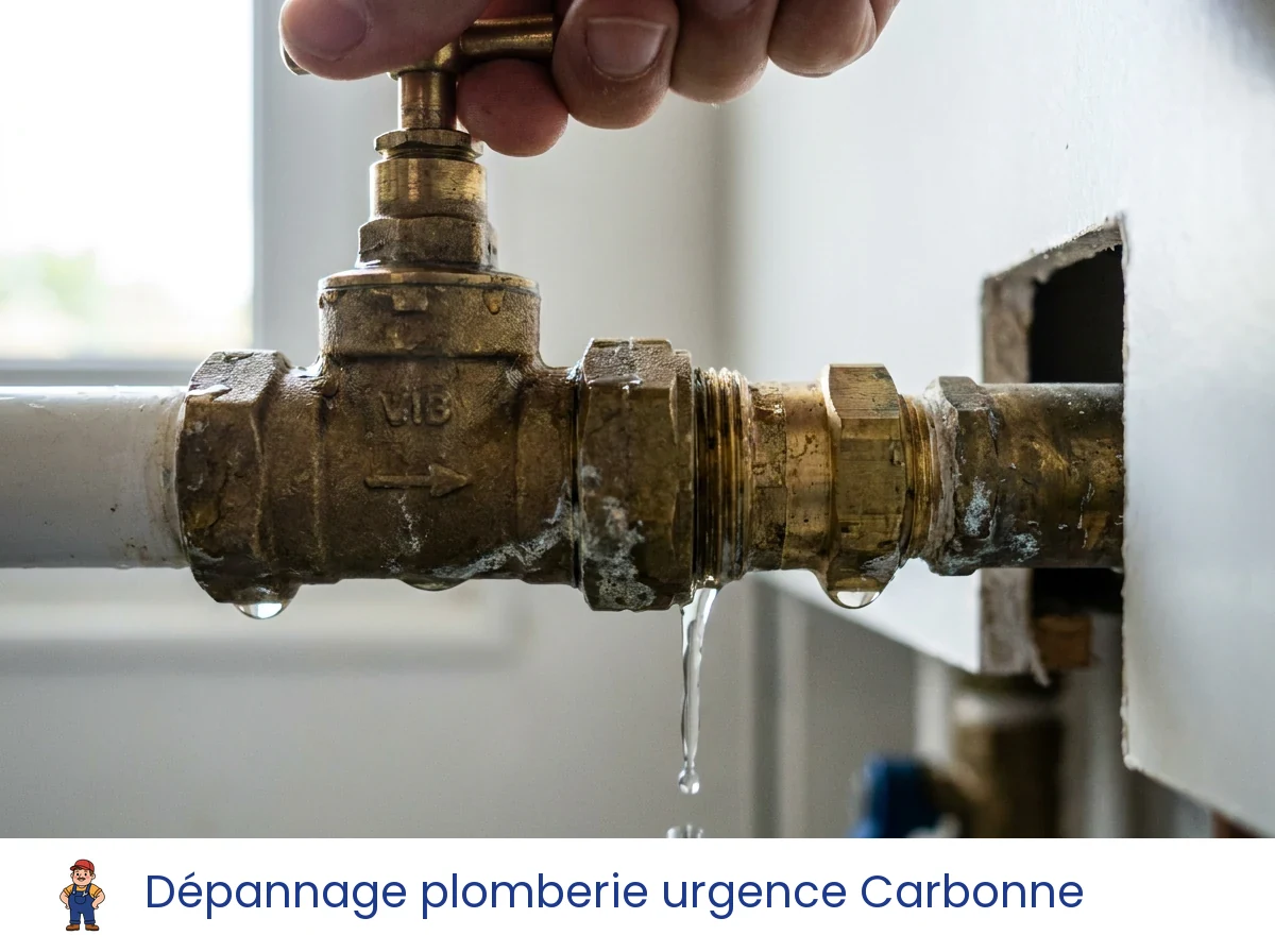 Dépannage plomberie urgence à Carbonne