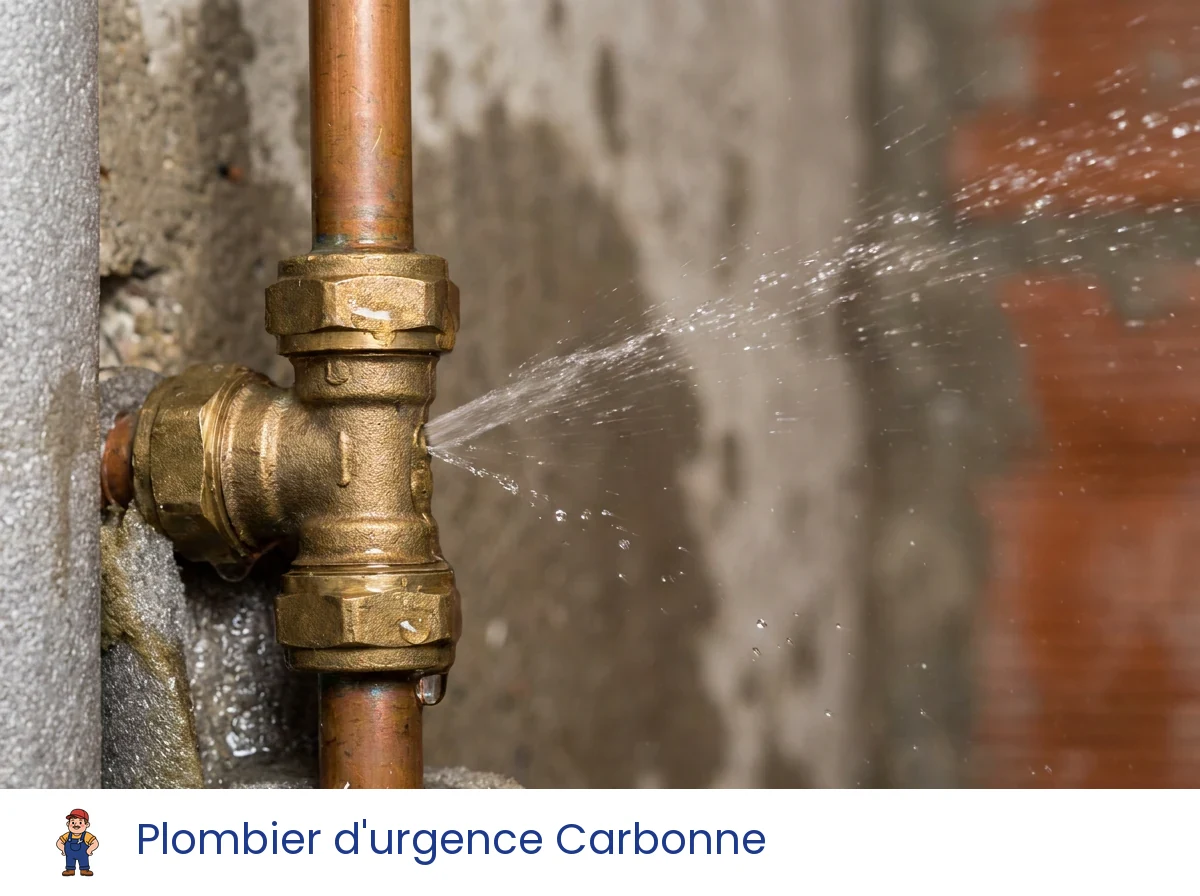 Plombier d'urgence à Carbonne