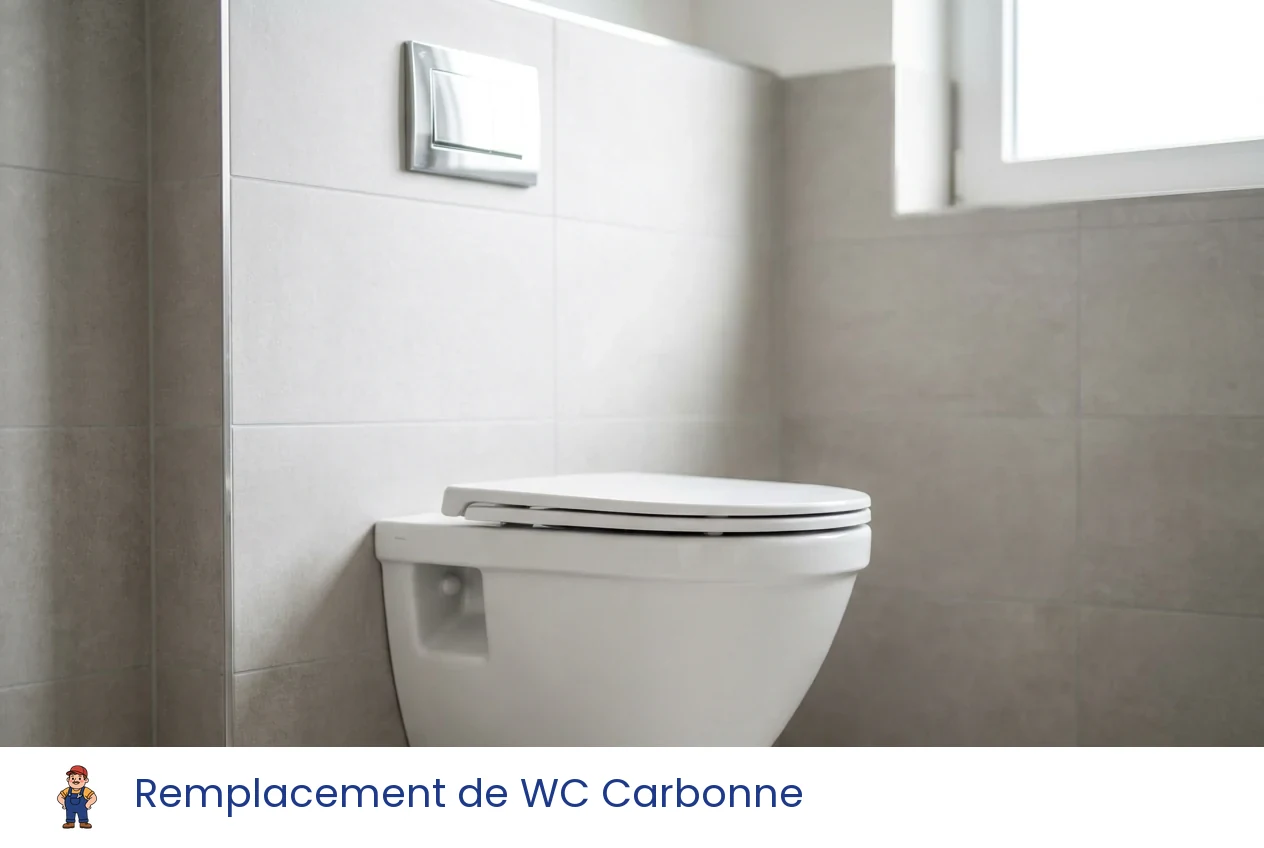 Remplacement de WC à Carbonne