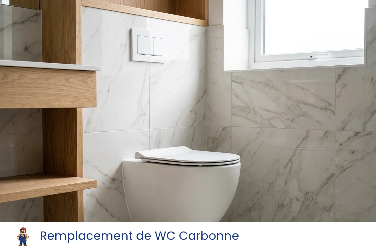 Remplacement de WC à Carbonne
