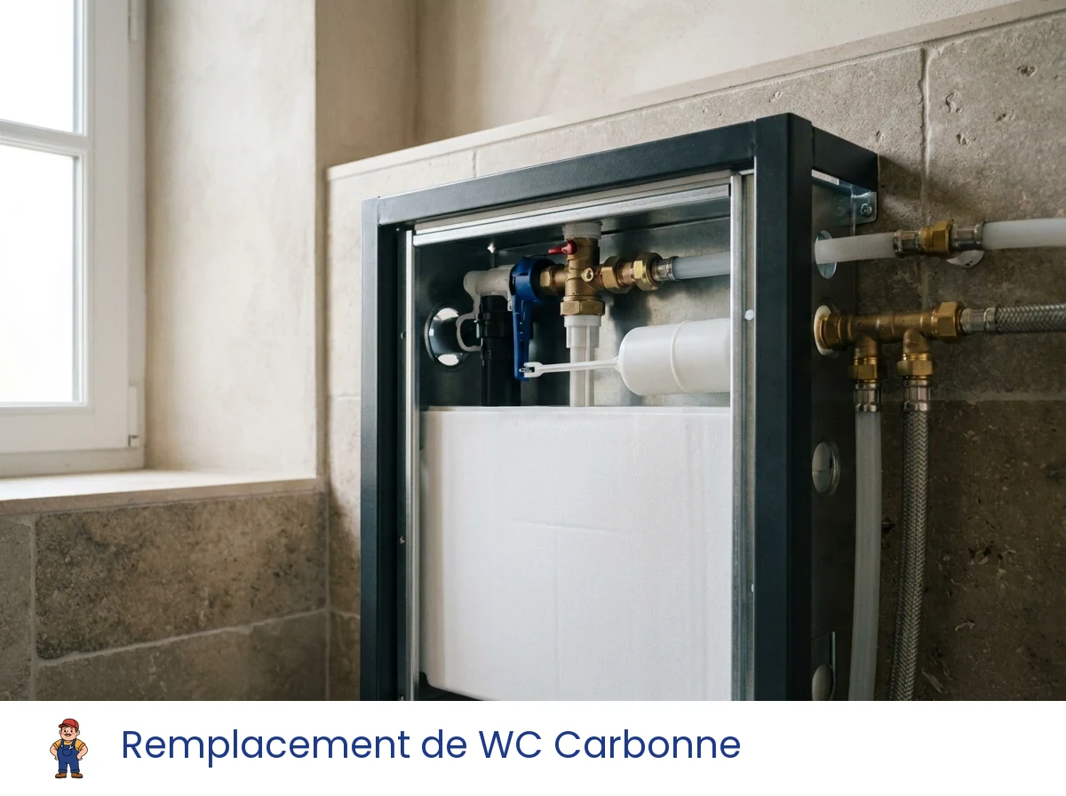 Remplacement de WC à Carbonne